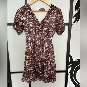Short brown dress. PS. Everyday wear